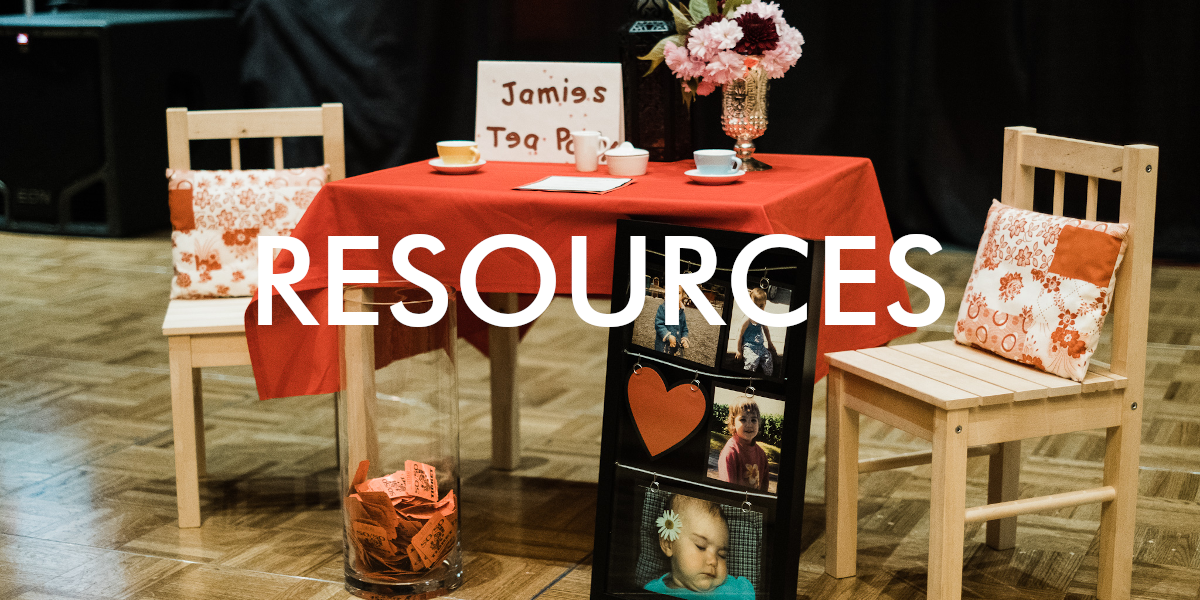 A picture of the 2017 Jamie's Heart Foundation Gala that says 'Our History'